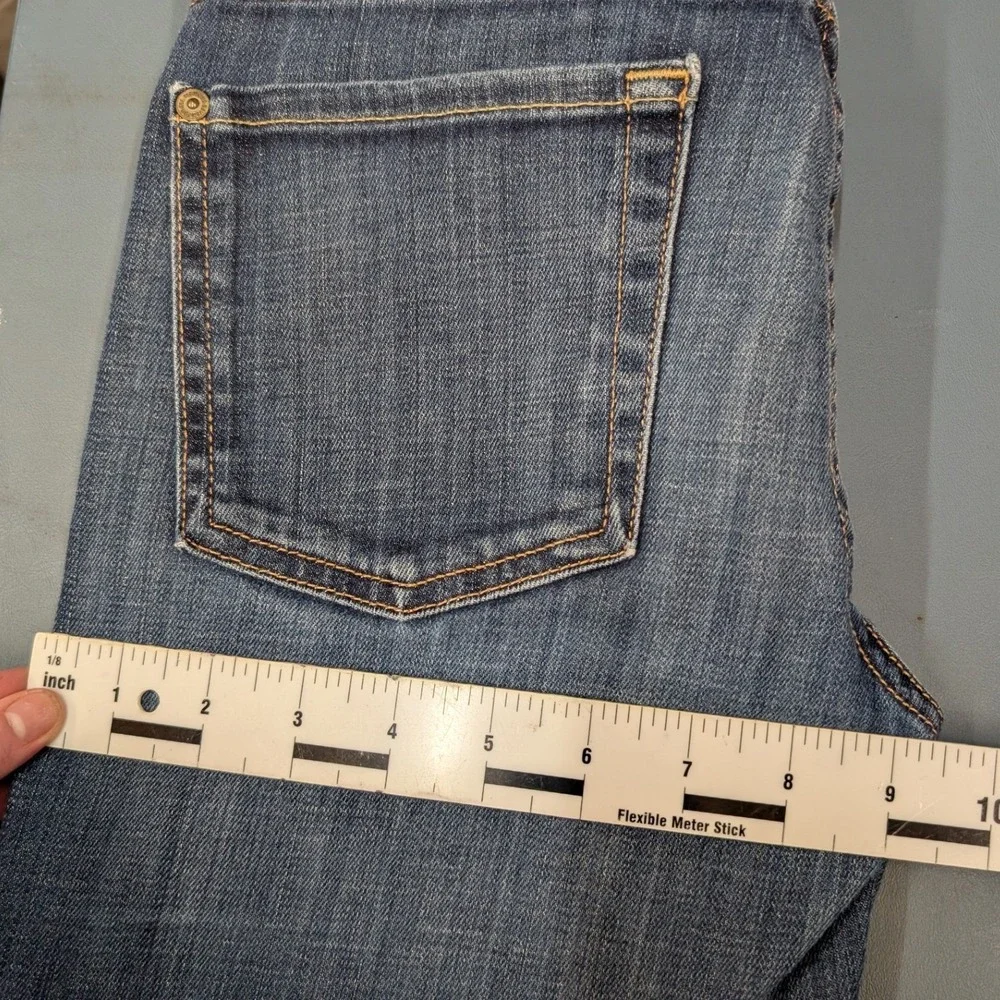 7 For All Mankind The Slim Cigarette Jeans Womens 27 Dark Wash Blue Excellent - Picture 13 of 15